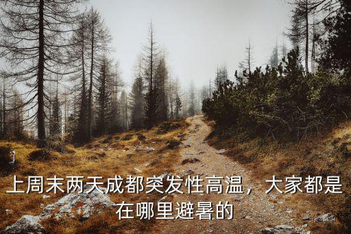 上周末兩天成都突發(fā)性高溫，大家都是在哪里避暑的