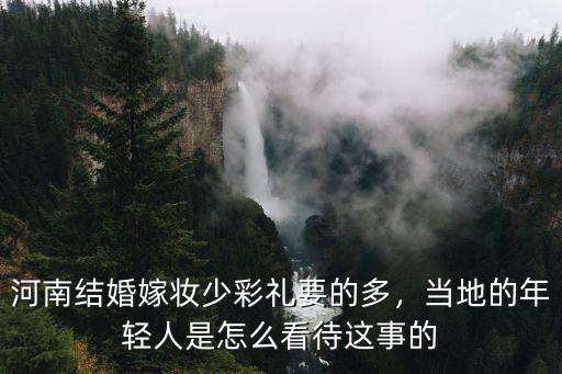 河南省扶溝縣的彩禮多少錢,河南南陽彩禮多少錢
