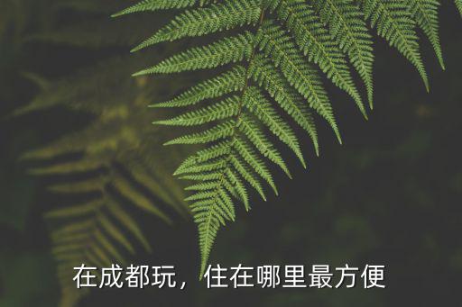 成都住在哪里,住在哪里最方便