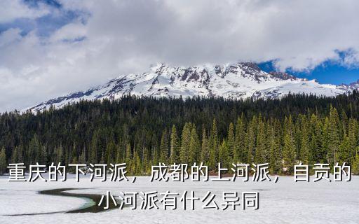重慶的下河派，成都的上河派，自貢的小河派有什么異同