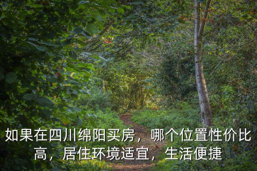 如果在四川綿陽買房，哪個位置性價比高，居住環境適宜，生活便捷