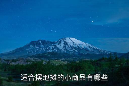 適合擺地?cái)偟男∩唐酚心男? class=