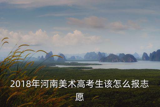 河南美術生報志愿怎么報,自己報的話應該怎么報