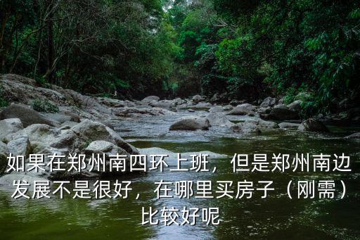 如果在鄭州南四環上班，但是鄭州南邊發展不是很好，在哪里買房子（剛需）比較好呢