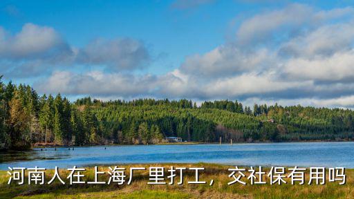 河南人打工現在怎么樣了,河南人在上海廠里打工