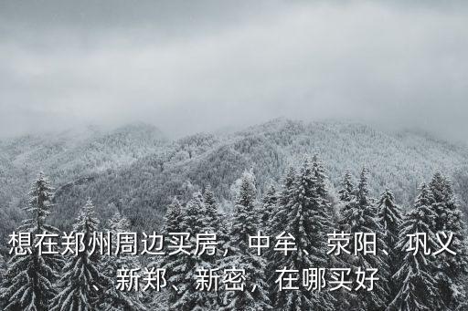 鞏義在鄭州的哪里,想在鄭州周邊買房