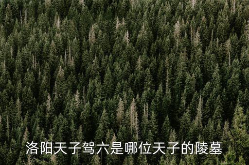 洛陽天子駕六是哪位天子的陵墓
