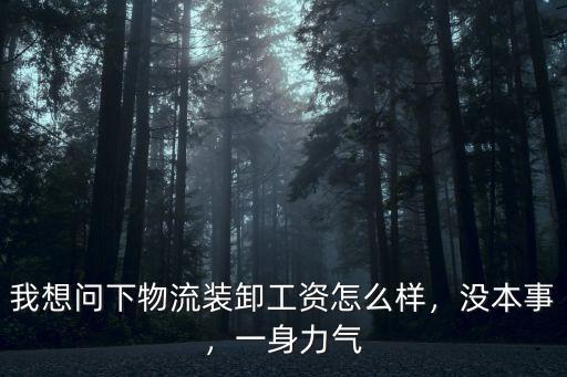 南陽物流裝卸工怎么樣,在物流干裝卸工怎么樣