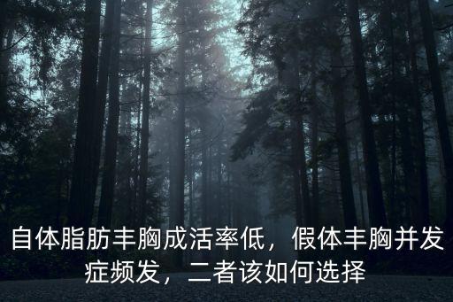 自體脂肪豐胸成活率低，假體豐胸并發癥頻發，二者該如何選擇