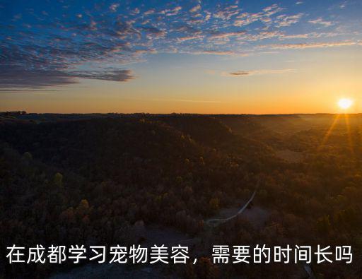 在成都學習寵物美容，需要的時間長嗎