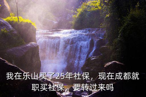 成都樂山社保哪里買,現在成都就職買社保