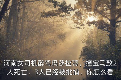 河南瑪莎拉蒂撞寶馬怎么判,河南女司機醉駕瑪莎拉蒂