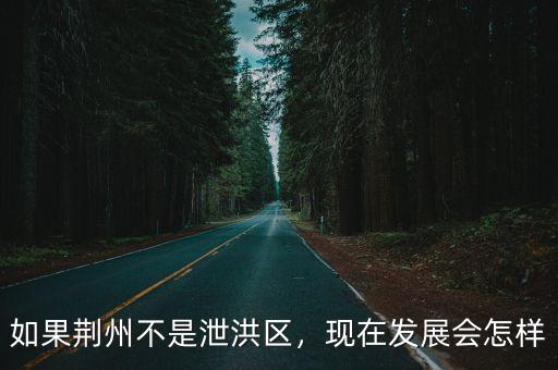如果荊州不是泄洪區，現在發展會怎樣