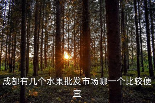 成都有幾個水果批發市場哪一個比較便宜