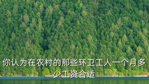 河南農村環衛工人工資多少,環衛工人工資低