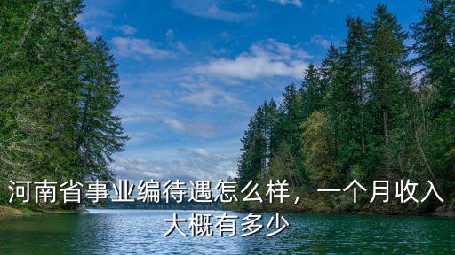 河南財政信息中心待遇怎么樣,河南公務員工資待遇怎么樣