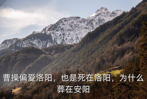 曹操墓怎么會在安陽,為什么葬在安陽