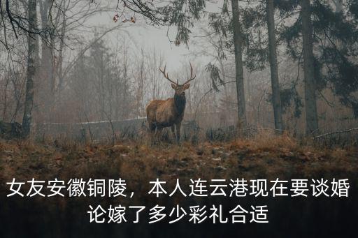 女友安徽銅陵，本人連云港現在要談婚論嫁了多少彩禮合適