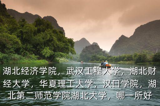 湖北經(jīng)濟(jì)學(xué)院，武漢工程大學(xué)，湖北財(cái)經(jīng)大學(xué)，華夏理工大學(xué)，漢口學(xué)院，湖北第二師范學(xué)院湖北大學(xué)，哪一所好