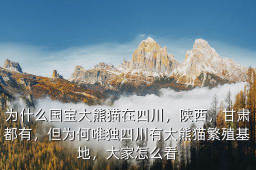 四川熊貓基地哪里最多,成都有兩個(gè)熊貓基地