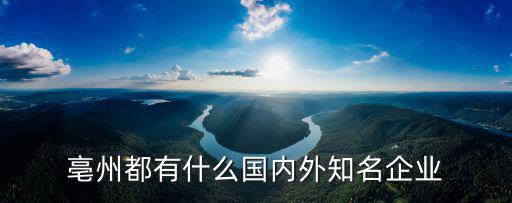 亳州中成藥企業(yè)有多少,亳州都有什么國內(nèi)外知名企業(yè)