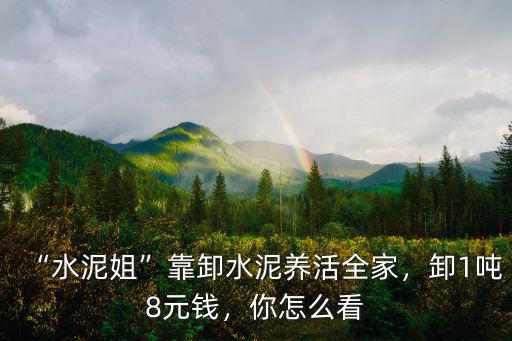 河北卸水泥多少錢一噸,水泥姐靠卸水泥養活全家