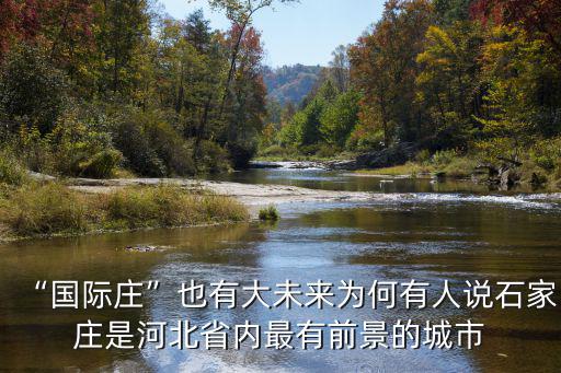 “國際莊”也有大未來為何有人說石家莊是河北省內最有前景的城市