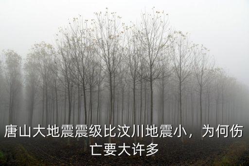 唐山大地震當時唐山市有多少人,唐山大地震震級比汶川地震小