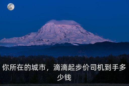 商丘滴滴起步價多少,滴滴起步價司機到手多少錢