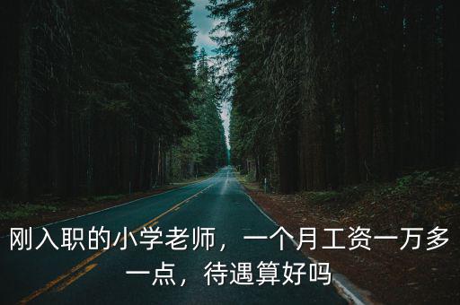 剛?cè)肼毜男W(xué)老師，一個(gè)月工資一萬(wàn)多一點(diǎn)，待遇算好嗎
