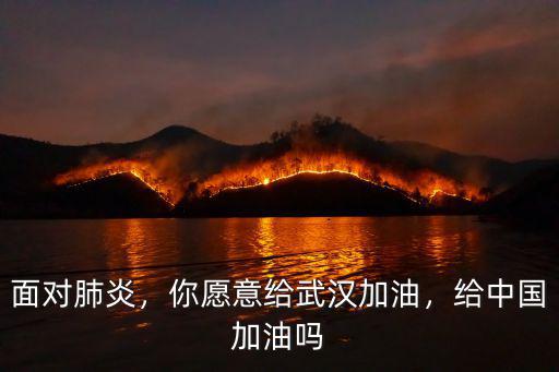 怎么替武漢加油,你愿意給武漢加油
