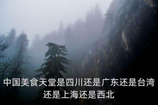中國美食天堂是四川還是廣東還是臺灣還是上海還是西北