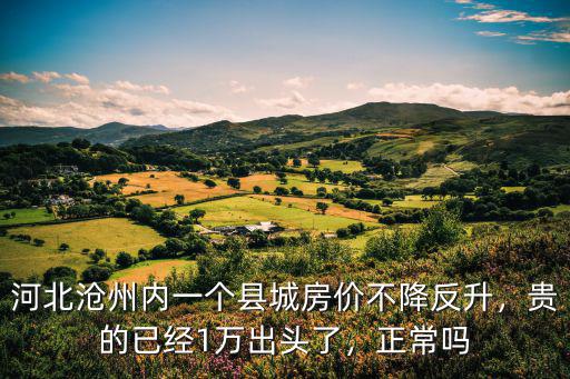 滄州南皮的房價是多少,滄州房價大概多少錢一平