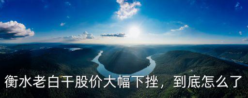衡水老白干去年的銷售額是多少,衡水老白干股價大幅下挫