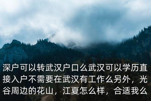 憑學歷怎么轉武漢戶口,深戶可以轉武漢戶口么
