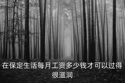 保定工資平均每月多少,保定平均工資是多少錢