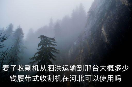麥子收割機從泗洪運輸到邢臺大概多少錢履帶式收割機在河北可以使用嗎