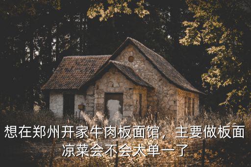 鄭州哪里吃板面好,鄭州哪里有牛肉板面的小店