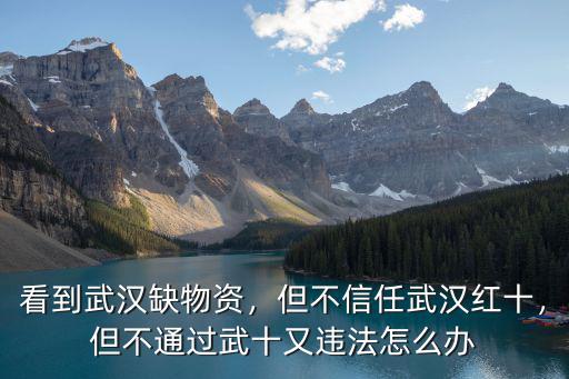 武漢物資缺乏怎么處理,看到武漢缺物資
