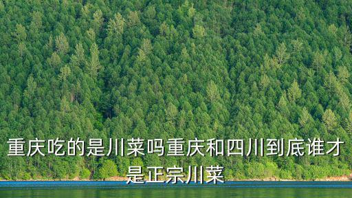 重慶吃的是川菜嗎重慶和四川到底誰才是正宗川菜