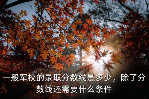 阜陽軍校定點多少分錄取,一般軍校的錄取分數線是多少