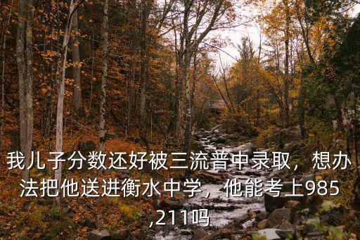 我兒子分數(shù)還好被三流普中錄取，想辦法把他送進衡水中學，他能考上985,211嗎