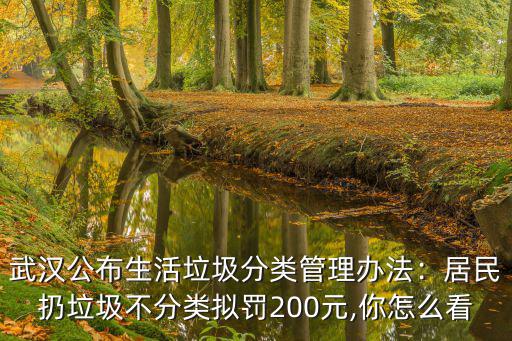 武漢垃圾分類怎么分,武漢7月1日實行垃圾分類