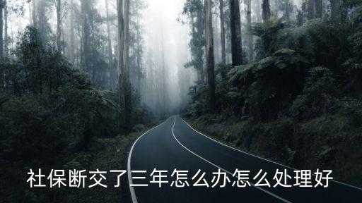 武漢社保斷交三年后怎么辦,社保斷交了三年怎么辦
