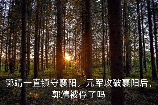 郭靖一直鎮(zhèn)守襄陽，元軍攻破襄陽后，郭靖被俘了嗎