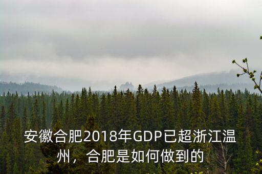 合肥2018年gdp是多少,合肥GDP2018能到多少