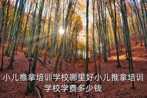 小兒推拿培訓學校哪里好小兒推拿培訓學校學費多少錢