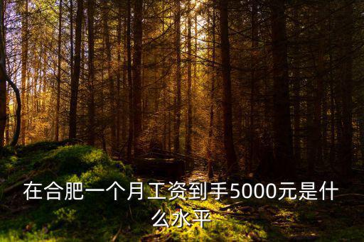 合肥稅前工資6000實際到手多少,工資5000到6000之間