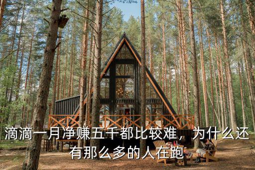 滴滴一月凈賺五千都比較難，為什么還有那么多的人在跑