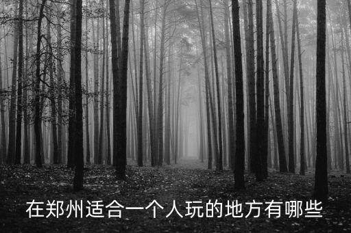 在鄭州適合一個人玩的地方有哪些